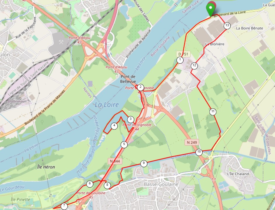 Parcours Loire Goulaine