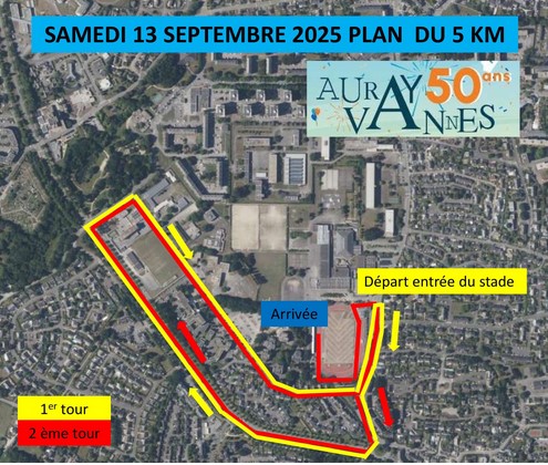 5km vannes parcours