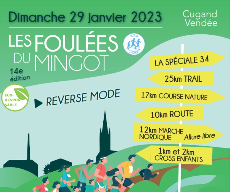 Affiche Foulées Mingot 2023