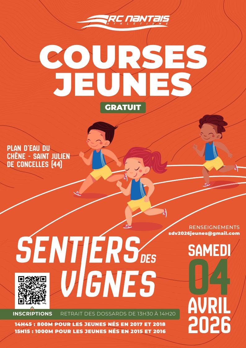 Affiche RCN 2026 courses jeunes
