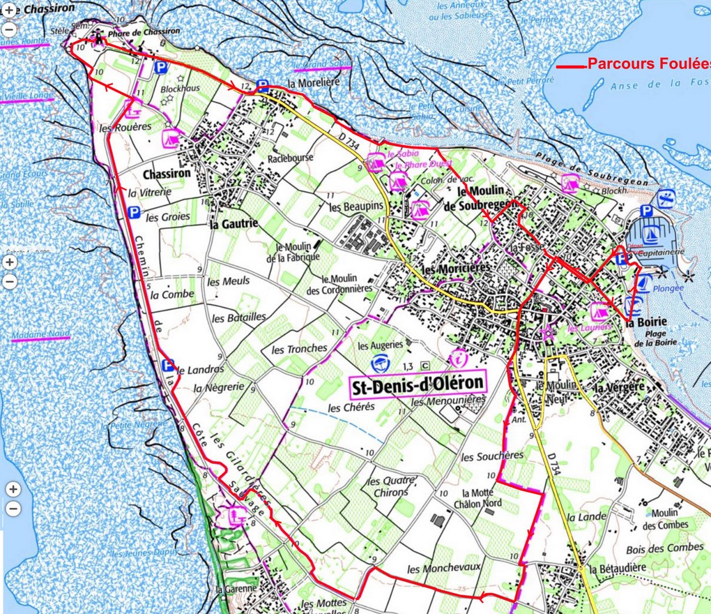 Chassiron parcours