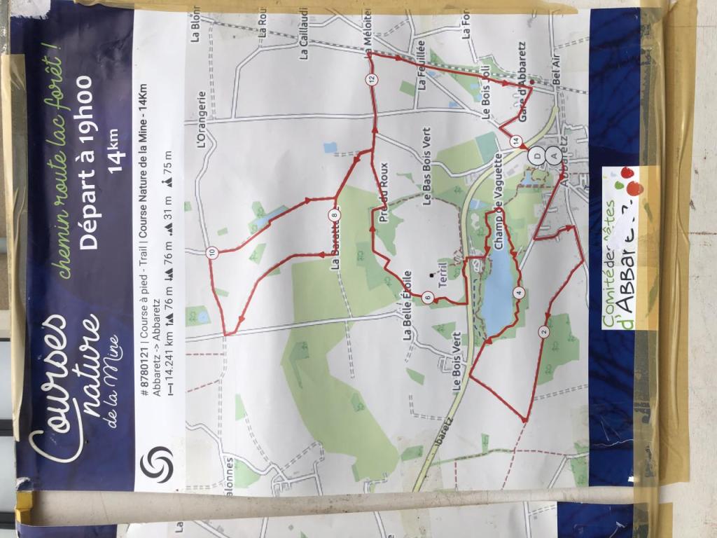 Course nature Abbaretz Parcours