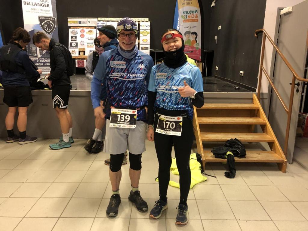 Val Escapade Vallet RCN Trail 20km nocturne avec Emma le 8 février 2024 Ph1
