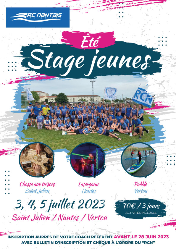 Affiche stage été 2023