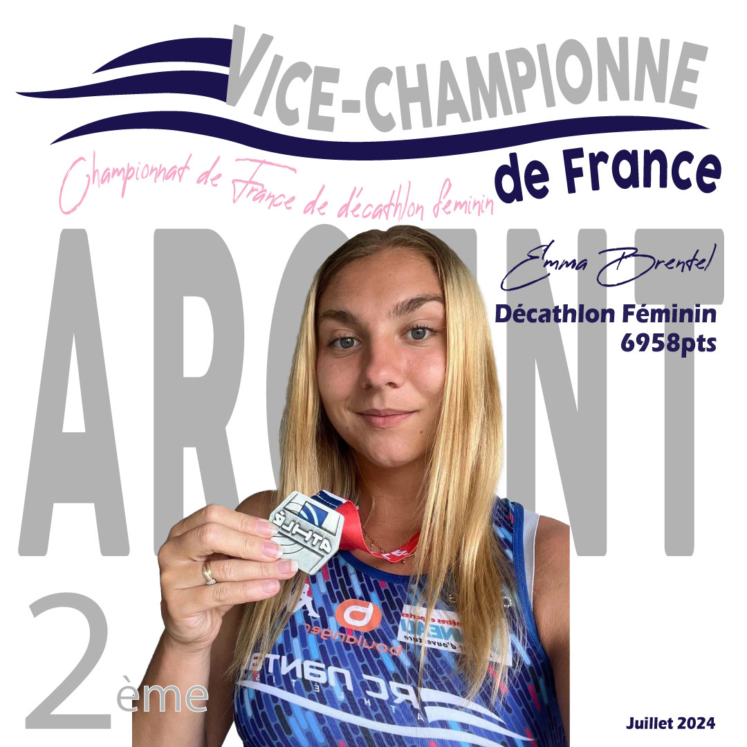 MEDAILLE ARGENT EMMA JUILLET 2024