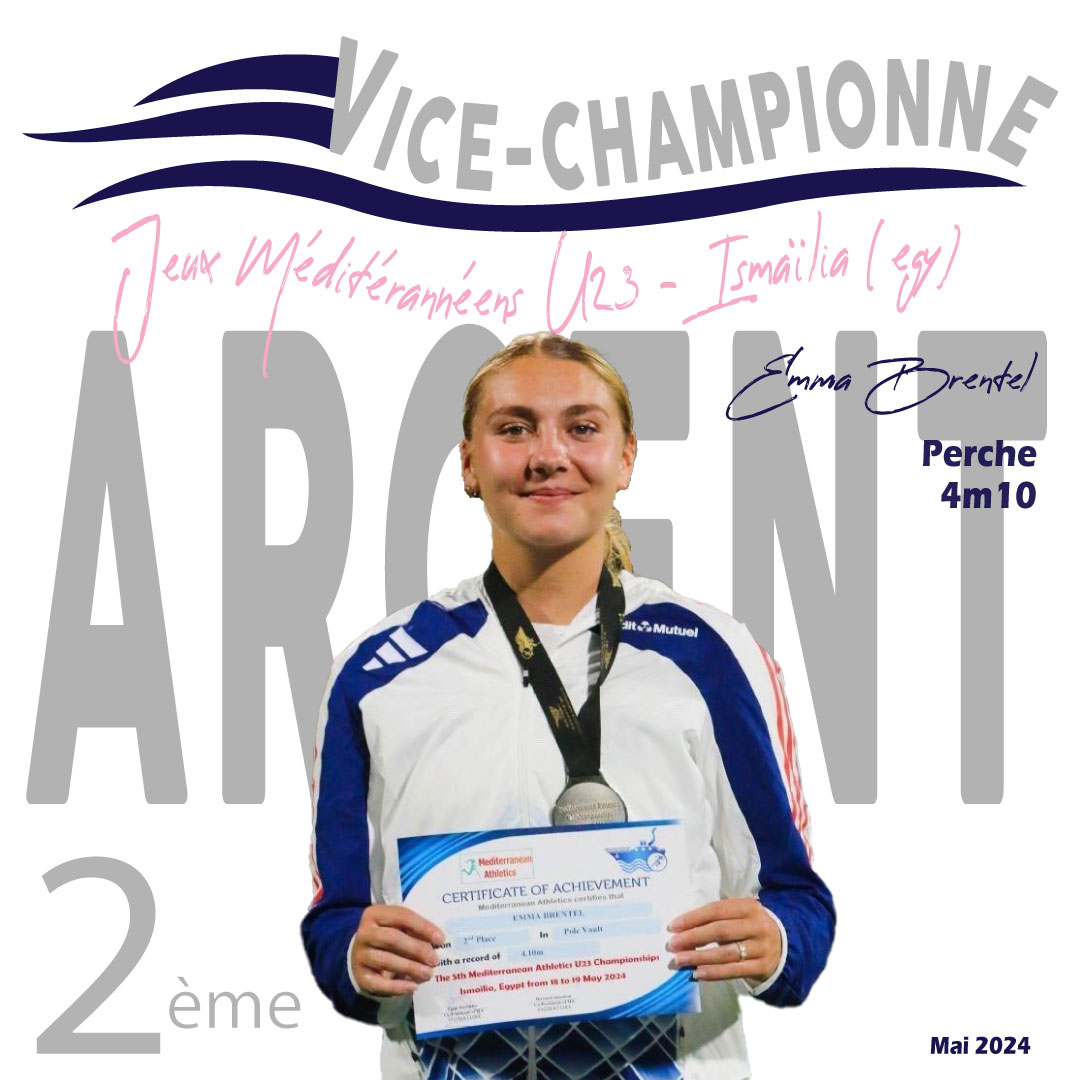 MEDAILLE ARGENT EMMA MAI 2024