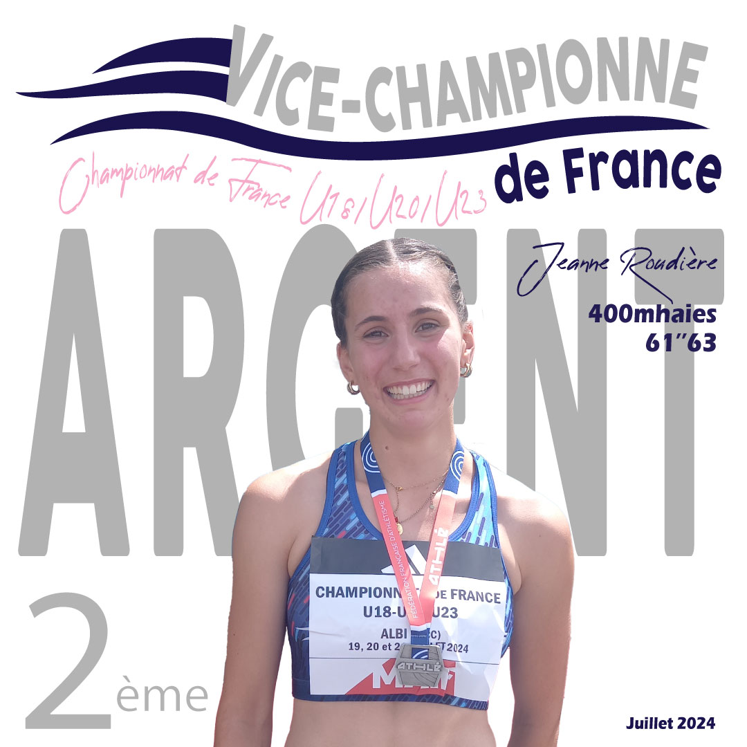 MEDAILLE ARGENT JEANNE JUILLET 2024