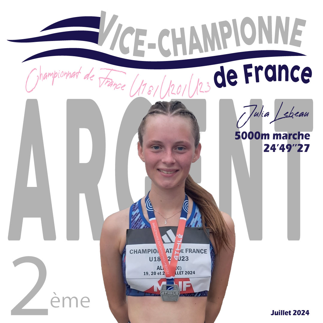 MEDAILLE ARGENT JULIA JUILLET 2024