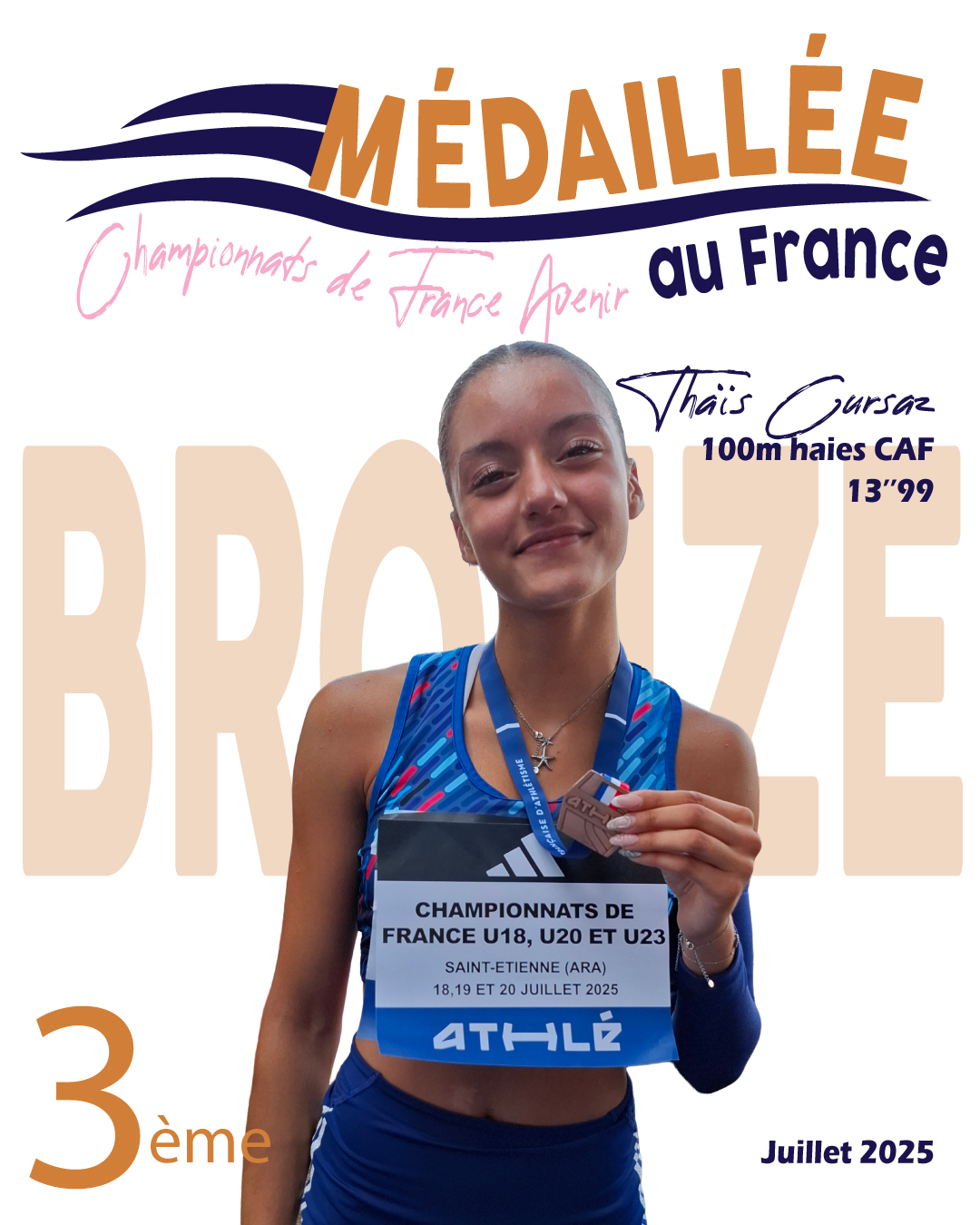 MEDAILLE BRONZE THAÏS