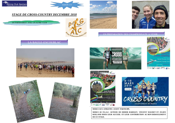 Compte renduStageInterneDeCross country2018