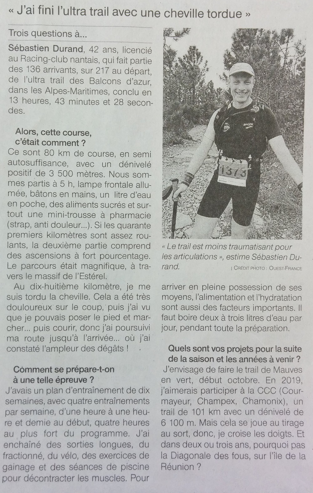 201805 Ouest France Sebastien DURAND