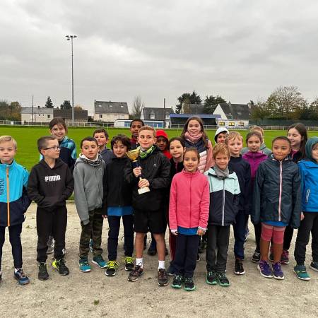 Cross de Coueron - Victoire par équipe des poussins