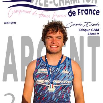 [CORENTIN DARDE - VICE CHAMPION DE FRANCE DISQUE CAM]⚪🔵