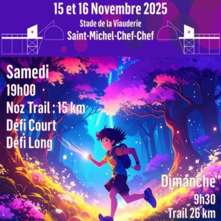 16/11/2025  Trail de la Côte de Jade SAINT-MICHEL-CHEF-CHEF 16/11/2025 -  Musca'Day Trail SAINT-FIACRE-SUR-MAINE 16/11/2025 -  Semi-Marathon de DEAUVILLE 16/11/2025 -  Des Marais et Des Bosses SAINT-HERBLAIN 16/11/202 -  Champ... départ... d’Epreuves Comb