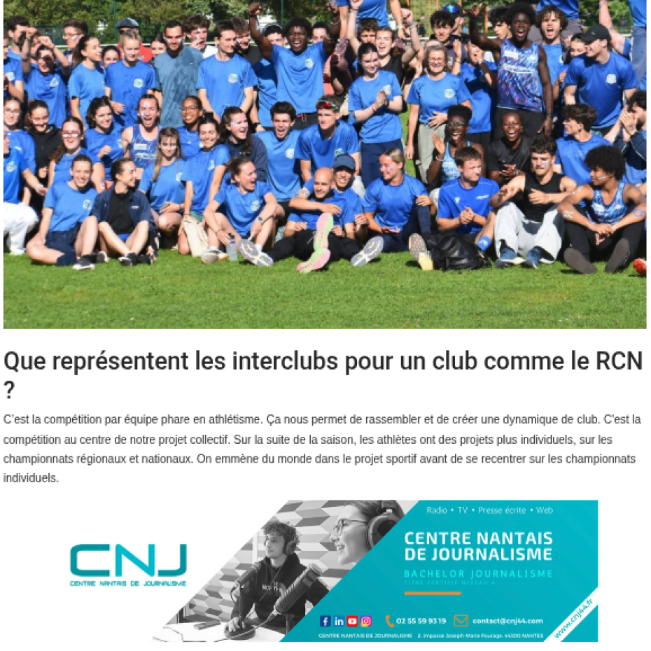 Journal Nantes Sport 13/05/2026 - Julien Guilard, responsable sportif du Racing Club Nantais : « regarder devant plutôt que derrière »