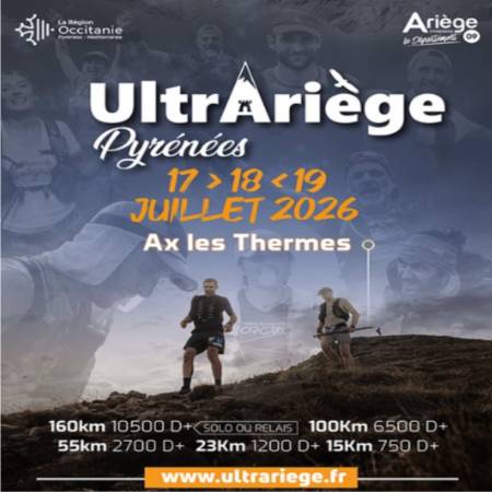 19/07/2026  UltrAriège AX LE THERMES 17/07/2026 -  Retour sur le TROOPER 25km 1500D+ * ILE MAURICE 11/07/2026 * -  SORTIE LA BOISSIERE DU DORE 16/07/2026 -  COURIR A PORNIC  19/07/2026 -  OISANS Trail Tour VAUJANY  19/07/2026 -  L'AFTER-SEASON ... -  LE C
